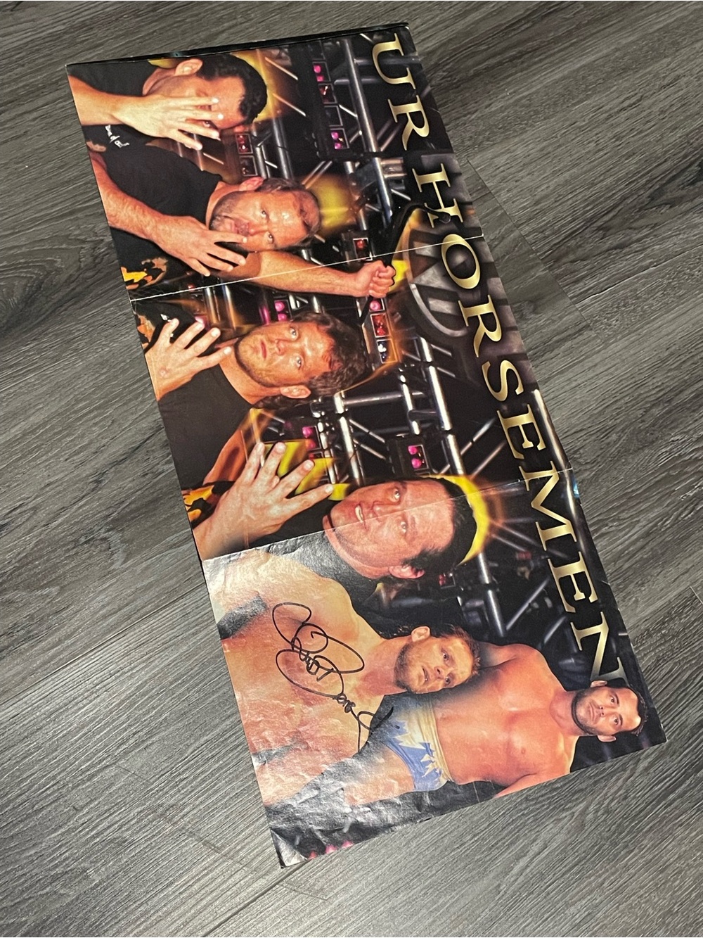 Four Horsemen & Mankind Double-Sided Poster (Chris Benoit Autographed)